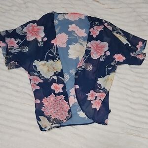 Floral Sheer Kimono Cardigan